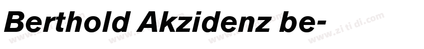 Berthold Akzidenz be字体转换